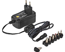 Universele Ac / Dc adapter - 1000mA - 1.8 meter - Zwart - Allteq