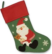 Unique Living | Jolly Christmas stocking groen santa