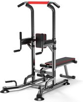 SOUTHWALL multifunctioneel krachtstation Rich – power rack – home gym – zwart/rood