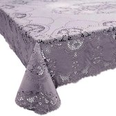 Nappe Vinyl Dentelle 135x180cm Lilas