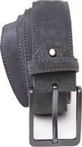 QUAMOD Riem Heren Suède Riem Heren 4 cm (40 mm) breed | Suède met geschenkverpakking milieuvriendelijk en eerlijk geproduceerd | TAUPE (X-Large) 105 CM