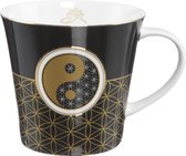 Goebel - Lotus | Koffie / Thee Mok Yin Yang Zwart | Beker- porselein - 350ml