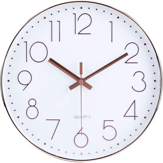 30 cm moderne Quartz horloge murale silencieuse faisant glisser les  secondes sans tic... | bol.com