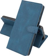 Hoesje Geschikt voor iPhone 13 Mini - Hoesje Book Case Telefoonhoesje - Blauw