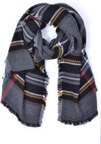 Stripe sjaal- zwart
