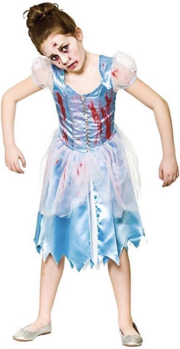 Wicked costumes - Zombie Bruidsjurk - Meisje - Diverse maten - Halloween - Zombie - Verkleedjurk - Verkleden - Carnaval
