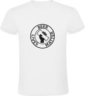 Beer Lives Matter | Heren T-shirt | Wit | Bier | Drank | Alcohol | Protest | Feest