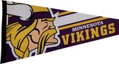 USArticlesEU - Minnesota Vikings  - NFL - Vaantje - Wimpel - Vlag - American Football - Sportvaantje - Pennant - Paars/Wit - 31 x 72 cm
