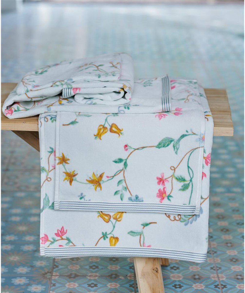 Pip Studio Les Fleurs Badhanddoek - Wit