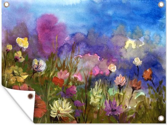 Décoration de Jardin Peinture à l'huile - Fleurs - Printemps - 40x30 cm