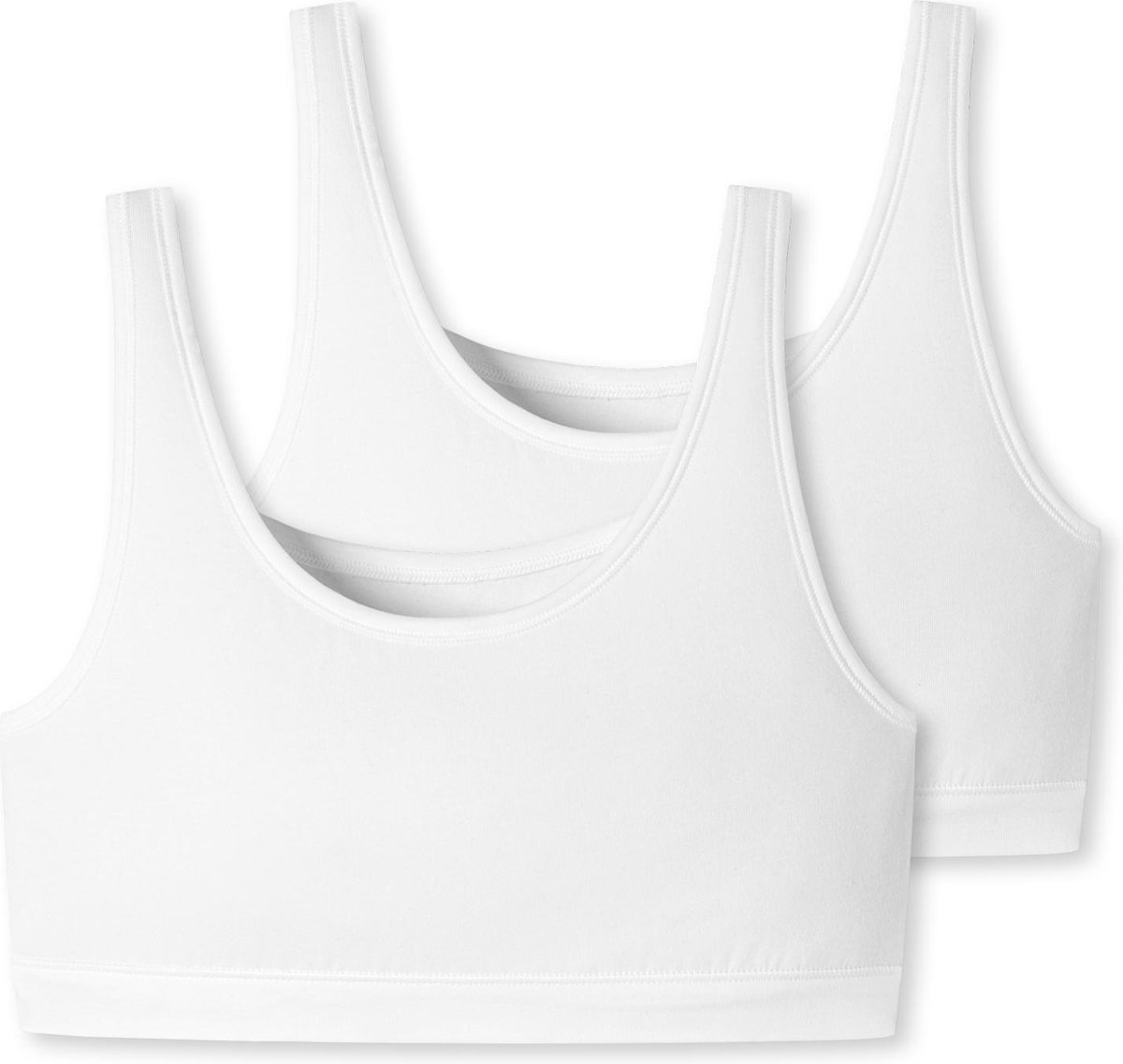 Schiesser 2 PACK Bustier 95/5 zonder cups - Dames Beha wit