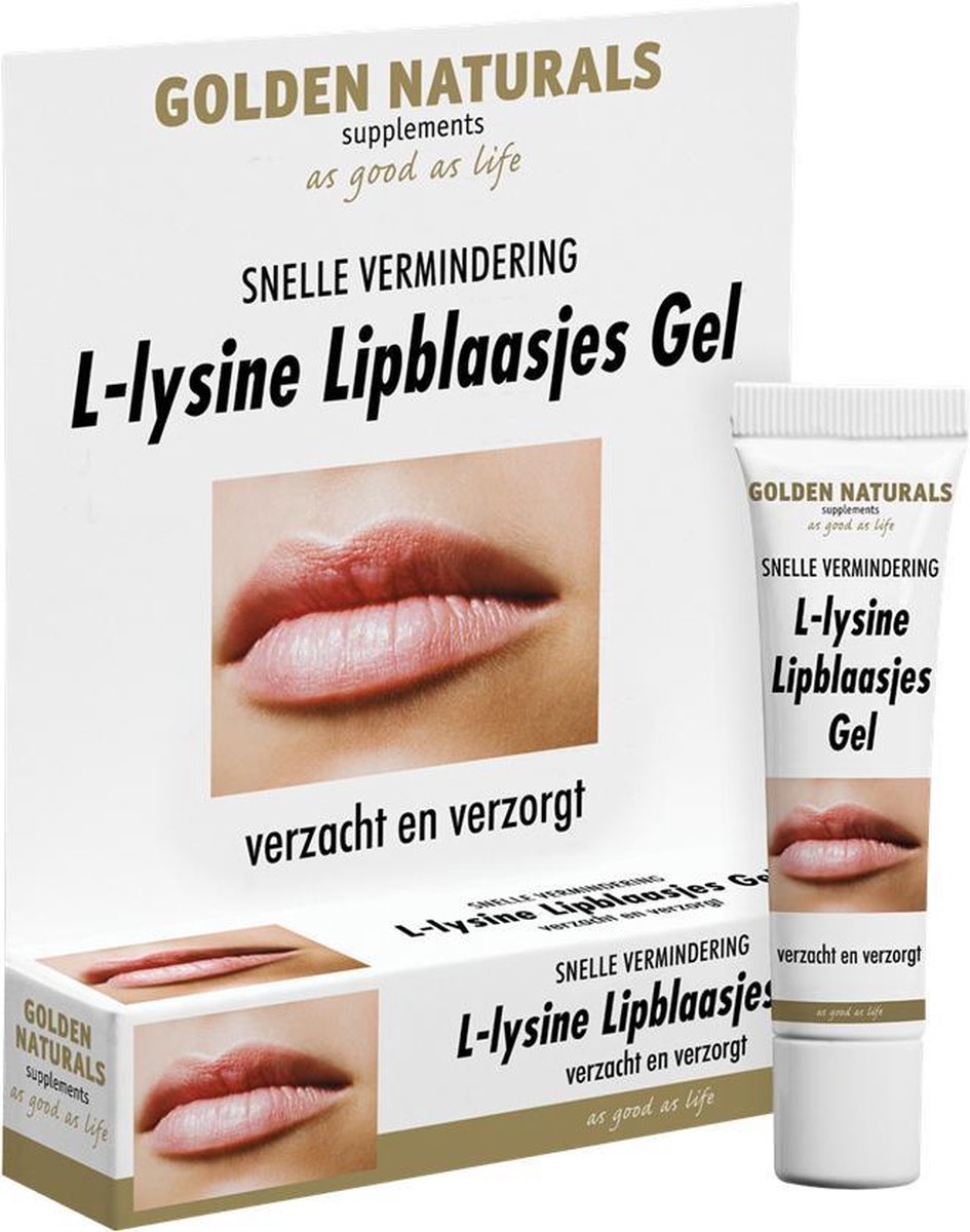 Goedkoopste Golden Naturals L-lysine Lipblaasjes Gel (15 milliliter