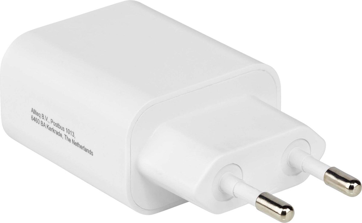USB oplader - 2.400 mA - Wit - Allteq