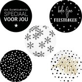 Kerst Sticker Set CHRISTMAS | 30x | Stickers / Sluitstickers / Cadeaustickers / Kerststickers | 35 mm