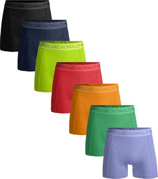 7-pack boxershorts heren - katoen - Zachte waistband - Effen... | bol.com