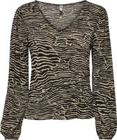 JdY JDYKIRKBY LILJE L/S AOP TOP JRS Dames T-shirt - Maat L