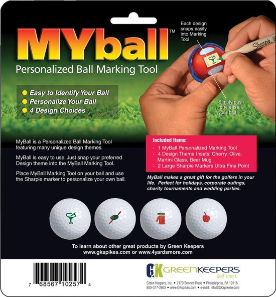 MYBall Marking Tool - Versie 19th Hole - Golfbal marker van MYBall — afbeelding 2