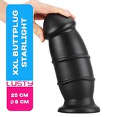 Lusty XXL Buttplug Starlight - 25 x 8 cm - Grote Anaalplug - Extra Dik - Met Zuignap - Anaal Toys - Seksspeeltjes - Sex Toys