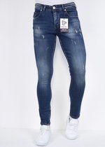 Mannen Broek met Scheuren Slim Fit - DP/S-28 -Blauw