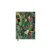 Hobbit agenda mini A7 2022 - Heel klein A7 formaat weekagenda - harde kaft - 1 week op 2 pagina's - type D1 - tropische print