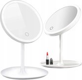 Make-UP LED Spiegel - Make-up spiegel met verlichting - PERFECT LICHT -  Make up spiegel met led verlichting - Make up spiegel staand - 90 Graden draaihoek -