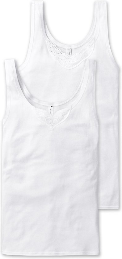 Schiesser Cotton Essentials 2PACK Tanktop Dames Onderhemd - Maat 38