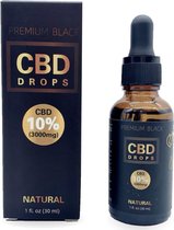 CBD Olie 10 %- ontspanning - 100% organic - 3000mg - 30ml - Biologisch - PREMIUM BLACK