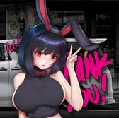 XXL Sexy Bunny Anime Girl Sticker Voor Auto 31 x 35 cm - Hi, Thank you - Auto Sticker Voor Auto - Auto | Scooter | Motor