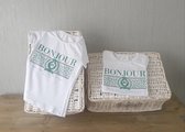 T-shirt Bonjour (wit)