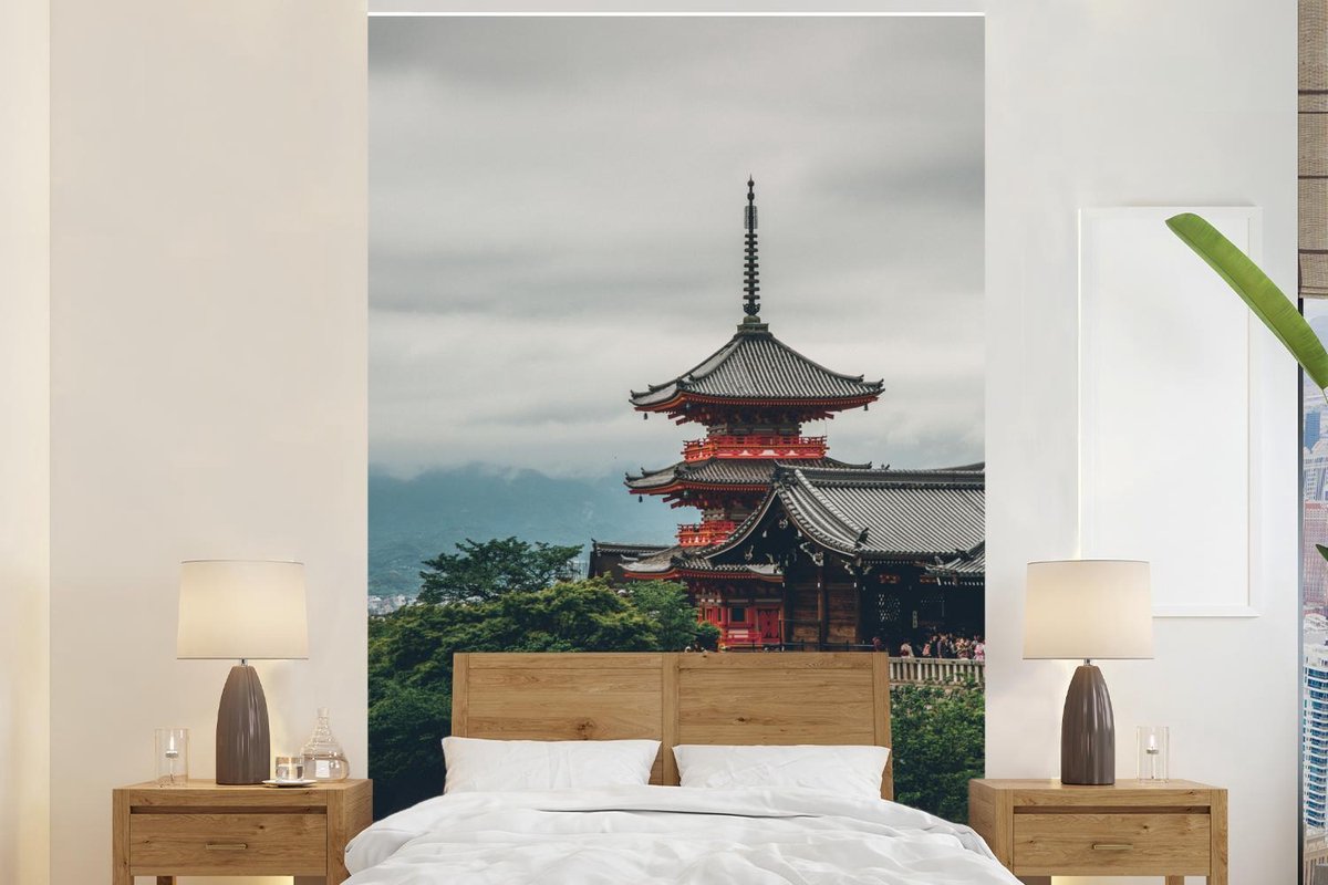 Behang - Fotobehang Japan - Kasteel - Architectuur - Breedte 180 cm x hoogte 280 cm