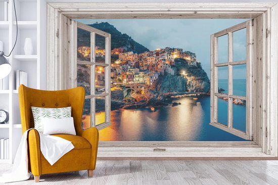 Papier peint - Papier peint photo murale Transparente - Italie - Mer - Largeur 450 cm x hauteur 300 cm