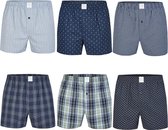 MG-1 Wijde Boxershorts Heren 6-Pack D705 Multipack - Maat L - Losse boxershort heren