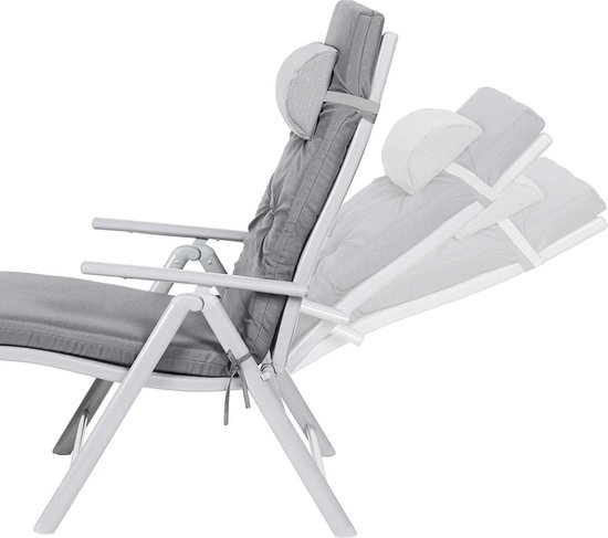 SONGMICS Sonnenliege, klappbar, Liegestuhl mit 6 cm dickem Polster, abnehmbares Kopfkissen, atmungsaktiv, einstellbare Rückenlehne, bis 150 kg belastbar, schwarz GCB24BK SONGMICS Sonnenliege, klappbar, Liegestuhl mit 6 cm dickem Polster, abnehmbares Kopfkissen, atmungsaktiv, einstellbare Rückenlehne, bis 150 kg belastbar, schwarz GCB24BK
