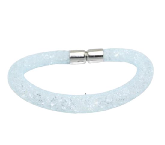 Bijoux by Ive - Kristal armband - Licht blauw - 20cm