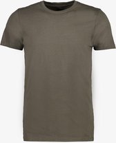Unsigned heren T-shirt organic katoen - Groen - Maat 3XL