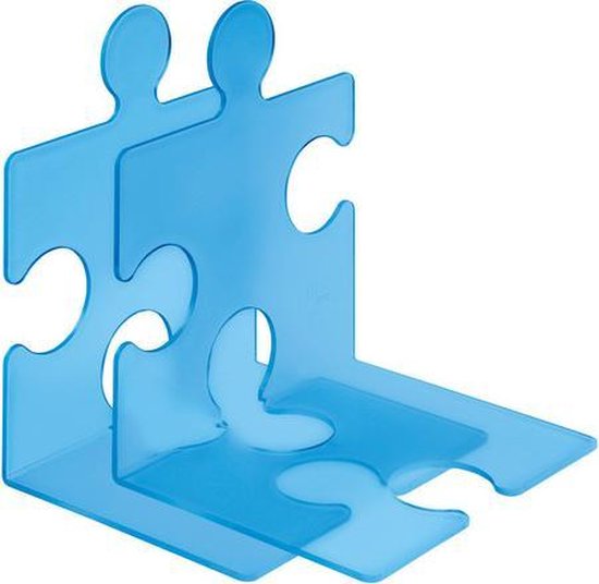 Boekensteun HAN Puzzle - transl.blauw set a 2st. | bol.com