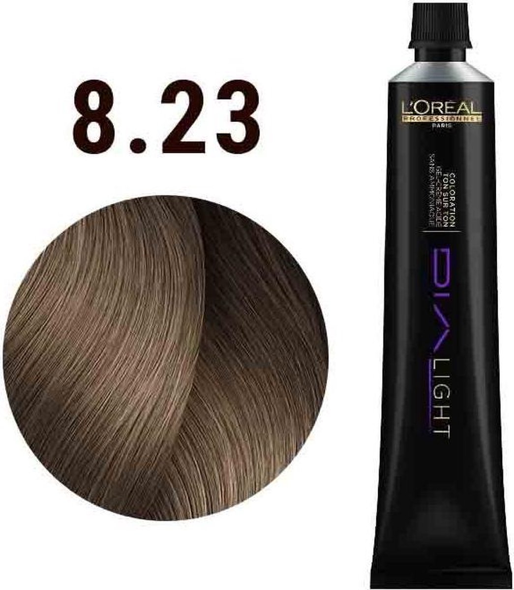 L'Oréal Haarverf Professionnel Dialight Coloration Ton Sur Ton Gel-Crème Acide 8.23
