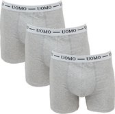 UOMO 3-Pack heren boxershorts Grijs Melee maat XXL