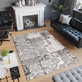 Tapiso Laila Vloerkleed Bruin Gebloemd Modern Woonkamer Slaapkamer Tapijt Maat- 80x150