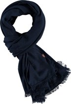 Warme-Blauwe-Effen-Sjaal