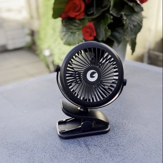 Evolize Mini Ventilator - Portable Clip Fan - Oplaadbare USB Ventilator -  voor