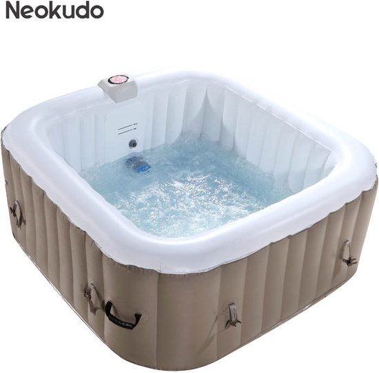Neokudo™ Hottub - Jacuzzi - Ingebouwde Controlepaneel - 4-6 Personen - Rechthoek