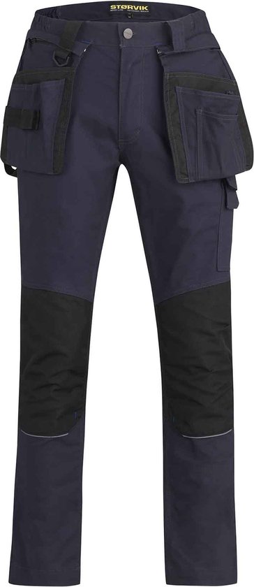 STØRVIK Stretch Work Trousers Hommes Bleu Foncé - Taille S - TIM