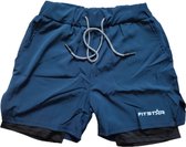 Fitstar - Gymshort - Small - Blauw - Met Mobielzakje