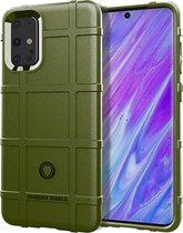 Samsung Galaxy S20 Plus (S20+) hoesje - Rugged shield TPU case - Groen - GSM Hoesje - Telefoonhoesje Geschikt Voor: Samsung Galaxy S20 Plus (S20+)