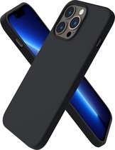 iPhone 13 Pro Hoesje - Back Cover - iPhone 13 Pro zwart matte TPU silicone case - matte coating - anti fingerprint - EPICMOBILE
