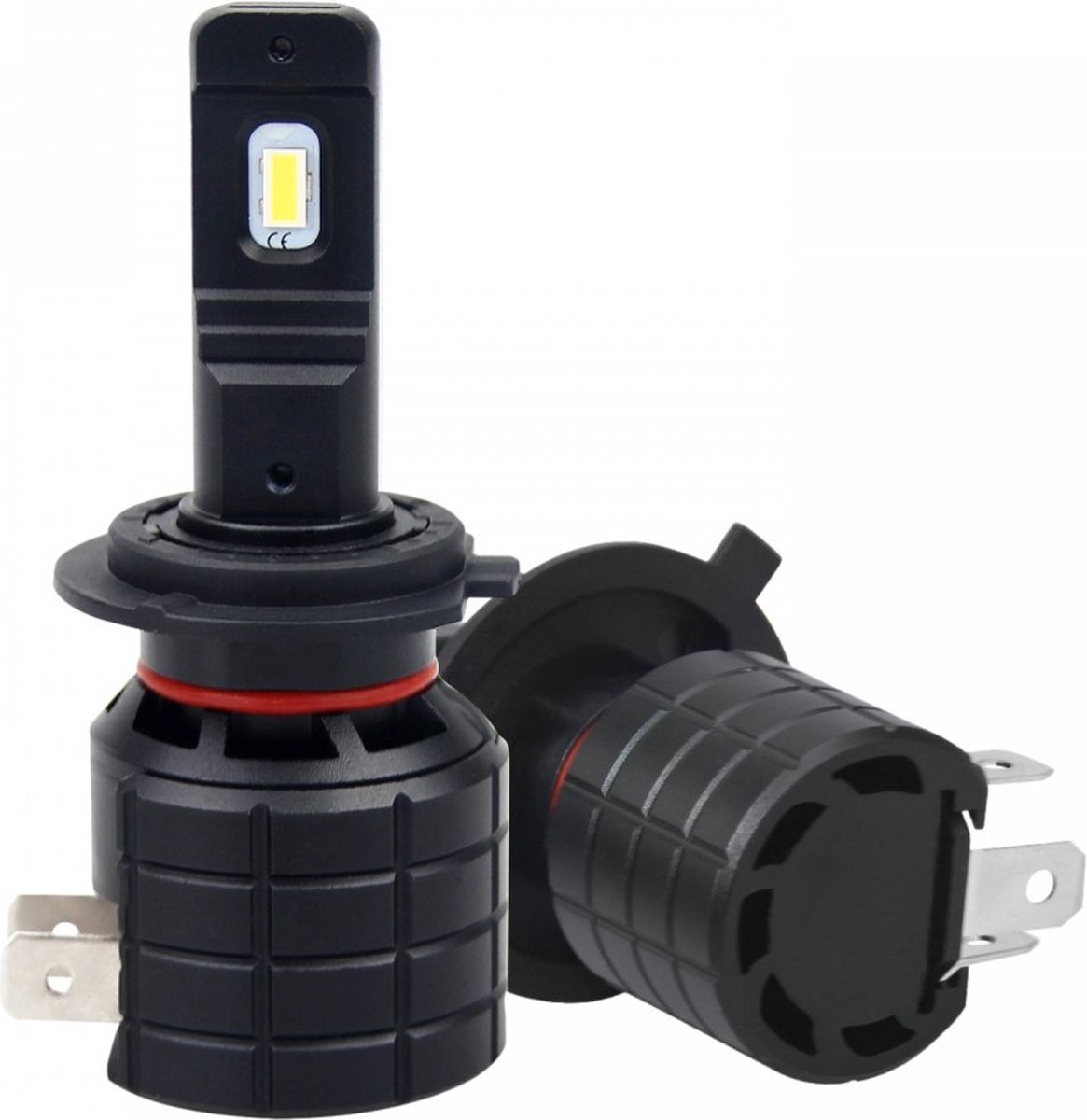 H7 koplamp set | 2x 2-SMD LED daglichtwit 6000K - 5000 Lm/stuk | CAN-BUS 12V - 24V DC