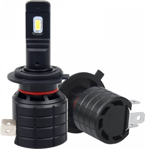 thumbnail image 2 of 2x H7 LED Headlight Bulbs – 10W 12V 6000K 4800 Lumen – Aluminum IP67 – 6000K White 2 of 5