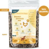Studio Proud - Puppy hondenvoer - kip - graanvrij - krokant - 15 kg - Proud & Free Puppy - Chunky Chicken Crunchy
