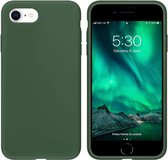 Siliconen back cover - Geschikt voor iPhone 7/8/ iPhone SE (2020 / 2022) - TPU hoesje Groen